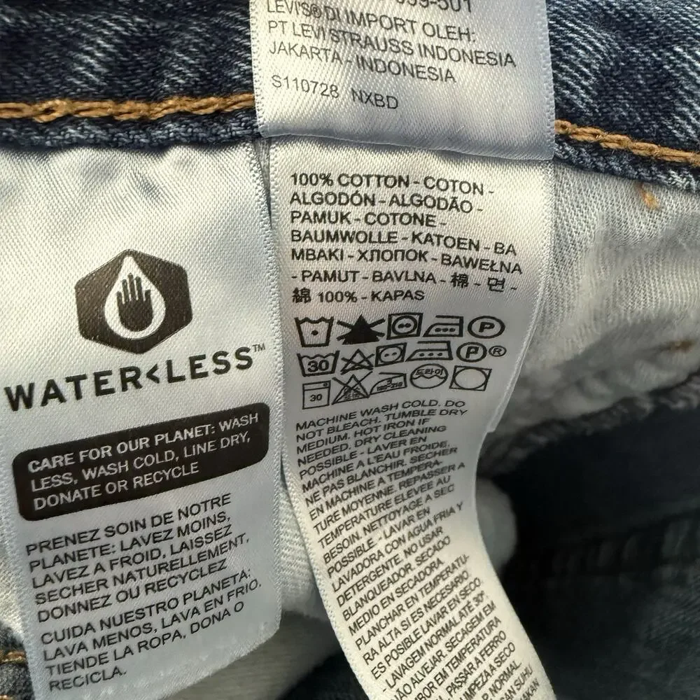 Levi’s 550 Jeans Mens Relaxed Fit Medium Wash Blue Sz 44x32 (43x31) 100% Cotton